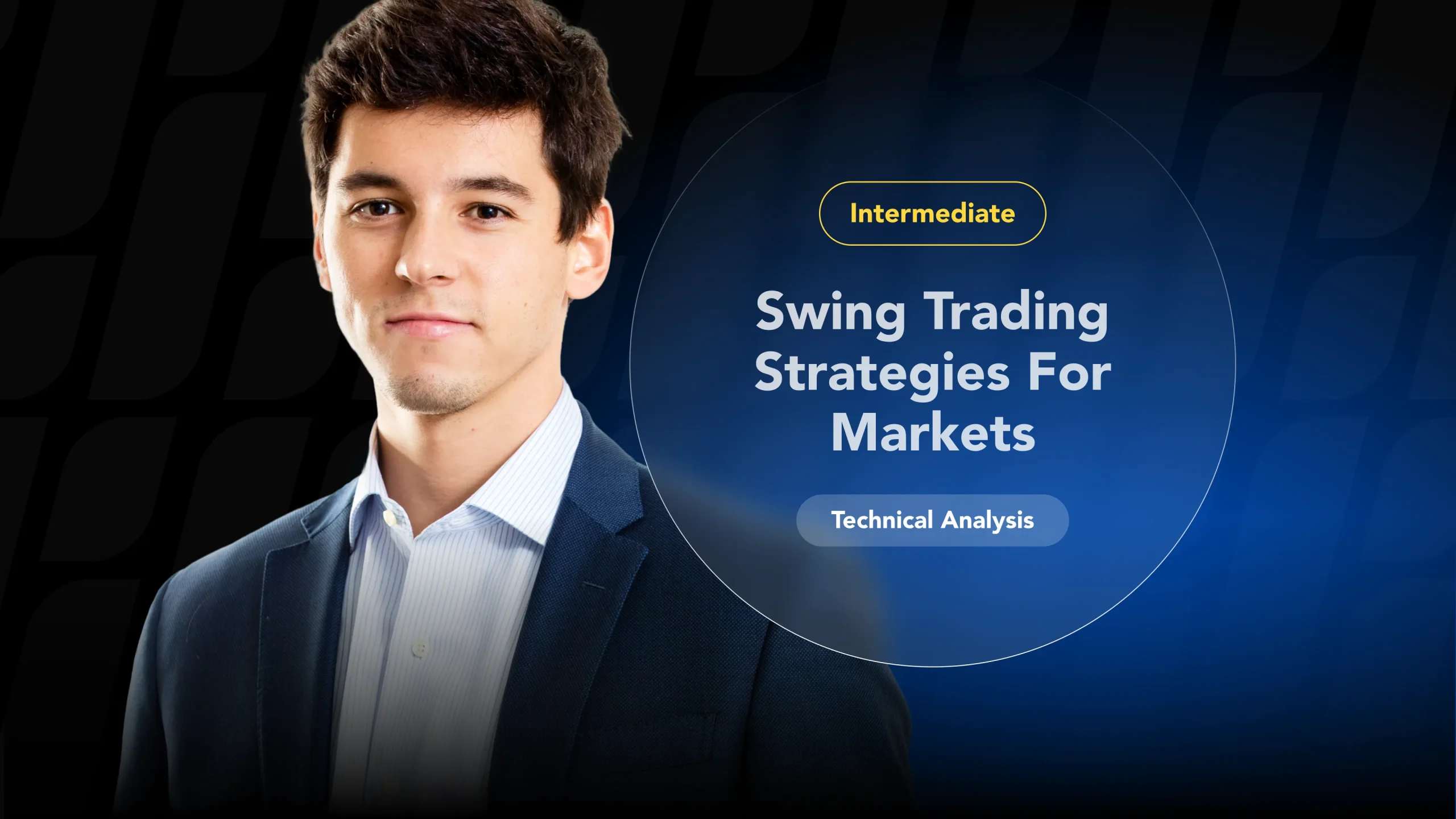 A professional trader pictured in a guide to effective swing trading strategies for various financial markets.